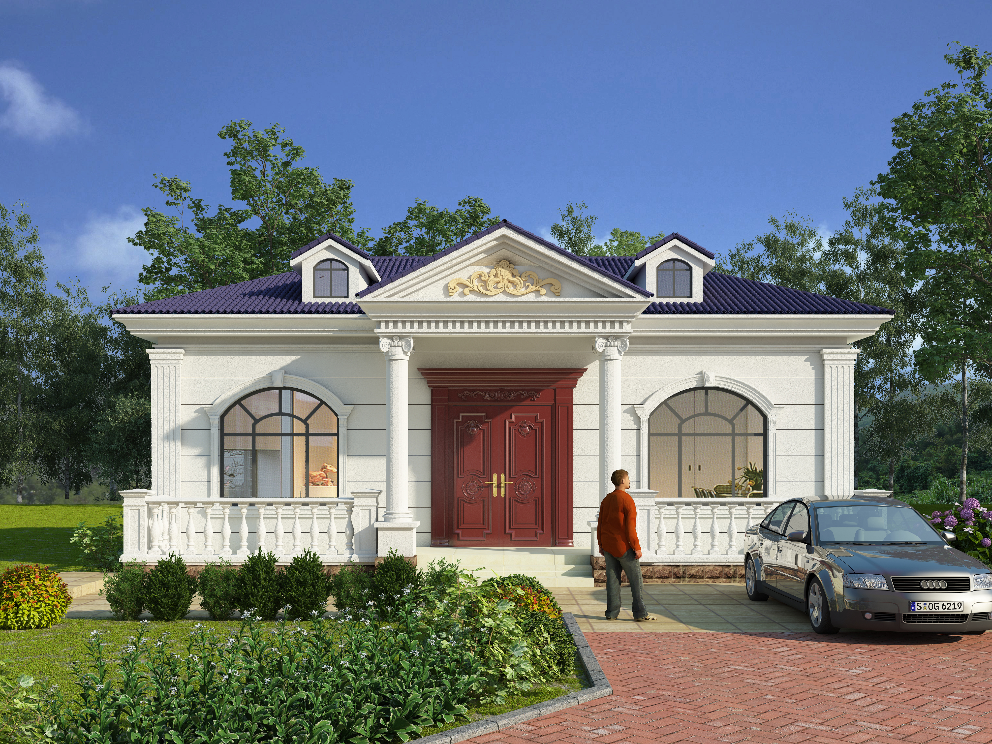 广元王哥回老家建一层养老别墅，村里都夸有孝心